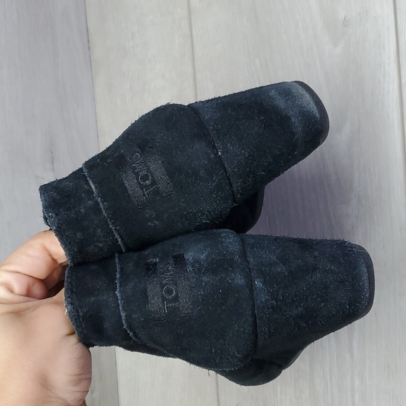 Toms Women Comfort Desert Suede Ankle Wedge Booties Lace up shoes sz 9.5 - Picture 5 of 9